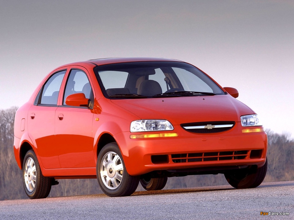 Chevrolet Aveo Sedan (T200) 2003–06 photos (1024 x 768)