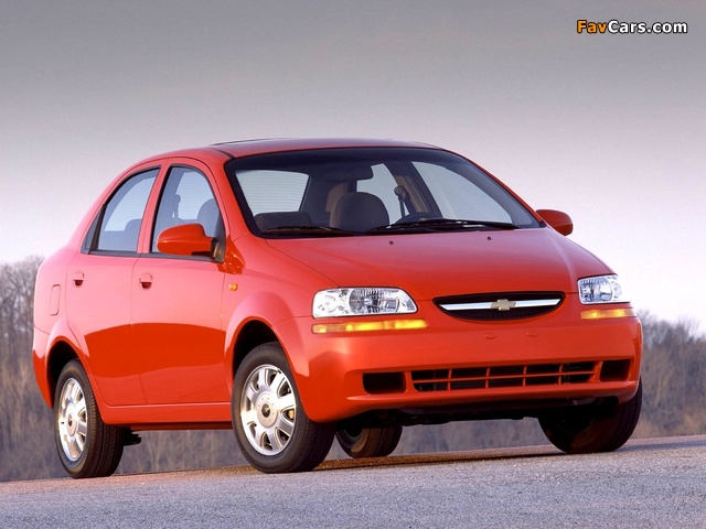 Chevrolet Aveo Sedan (T200) 2003–06 photos (640 x 480)
