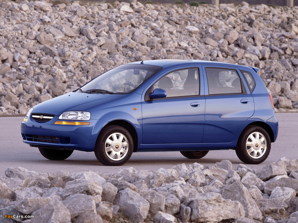 Chevrolet Aveo 5-door (T200) 2003–08 photos (1024 x 768)