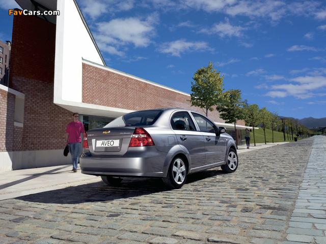 Chevrolet Aveo Sedan (T250) 2006–11 images (640 x 480)