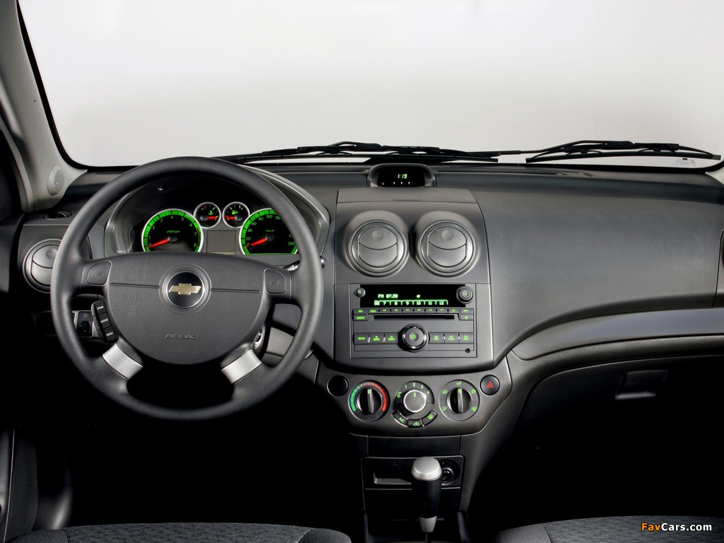 Chevrolet Aveo Sedan (T250) 2006–11 wallpapers (1024 x 768)