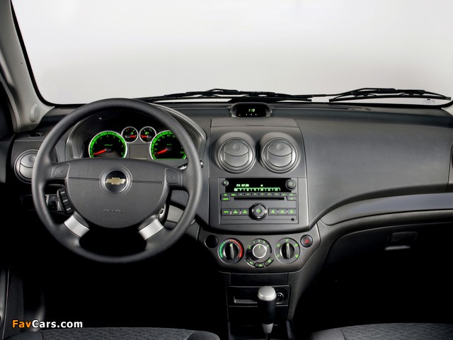Chevrolet Aveo Sedan (T250) 2006–11 wallpapers (640 x 480)