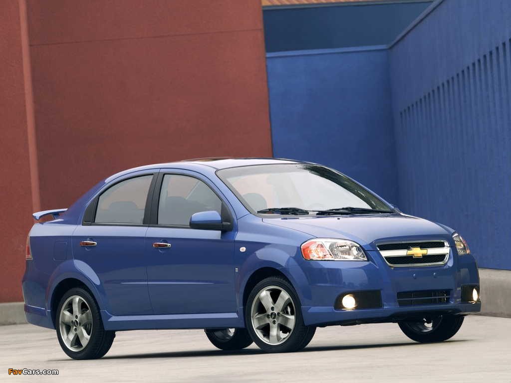 Photos of Chevrolet Aveo Sedan US-spec (T250) 2006–11 (1024 x 768)