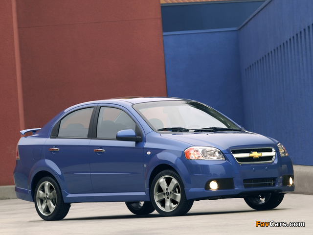 Photos of Chevrolet Aveo Sedan US-spec (T250) 2006–11 (640 x 480)