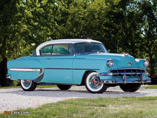 Chevrolet Bel Air Sport Coupe (2454-1037D) 1954 images (640 x 480)