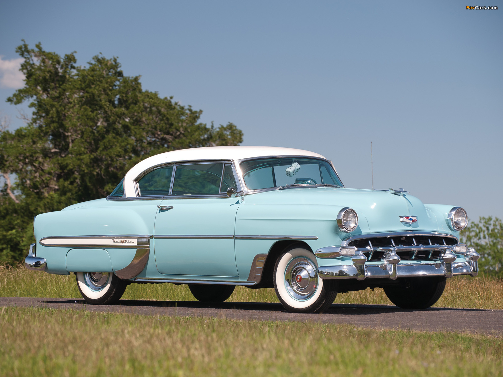 Chevrolet Bel Air Sport Coupe (2454-1037D) 1954 photos (1600 x 1200)