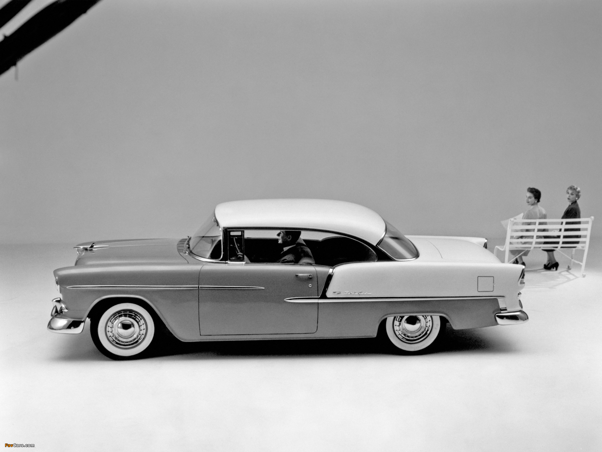 Chevrolet Bel Air Sport Coupe (2454-1037D) 1955 photos (2048 x 1536)