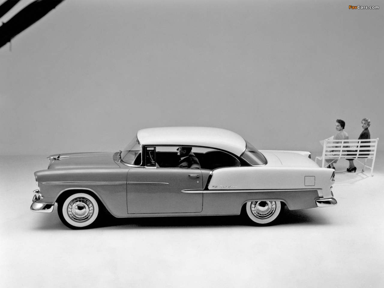 Chevrolet Bel Air Sport Coupe (2454-1037D) 1955 photos (1280 x 960)