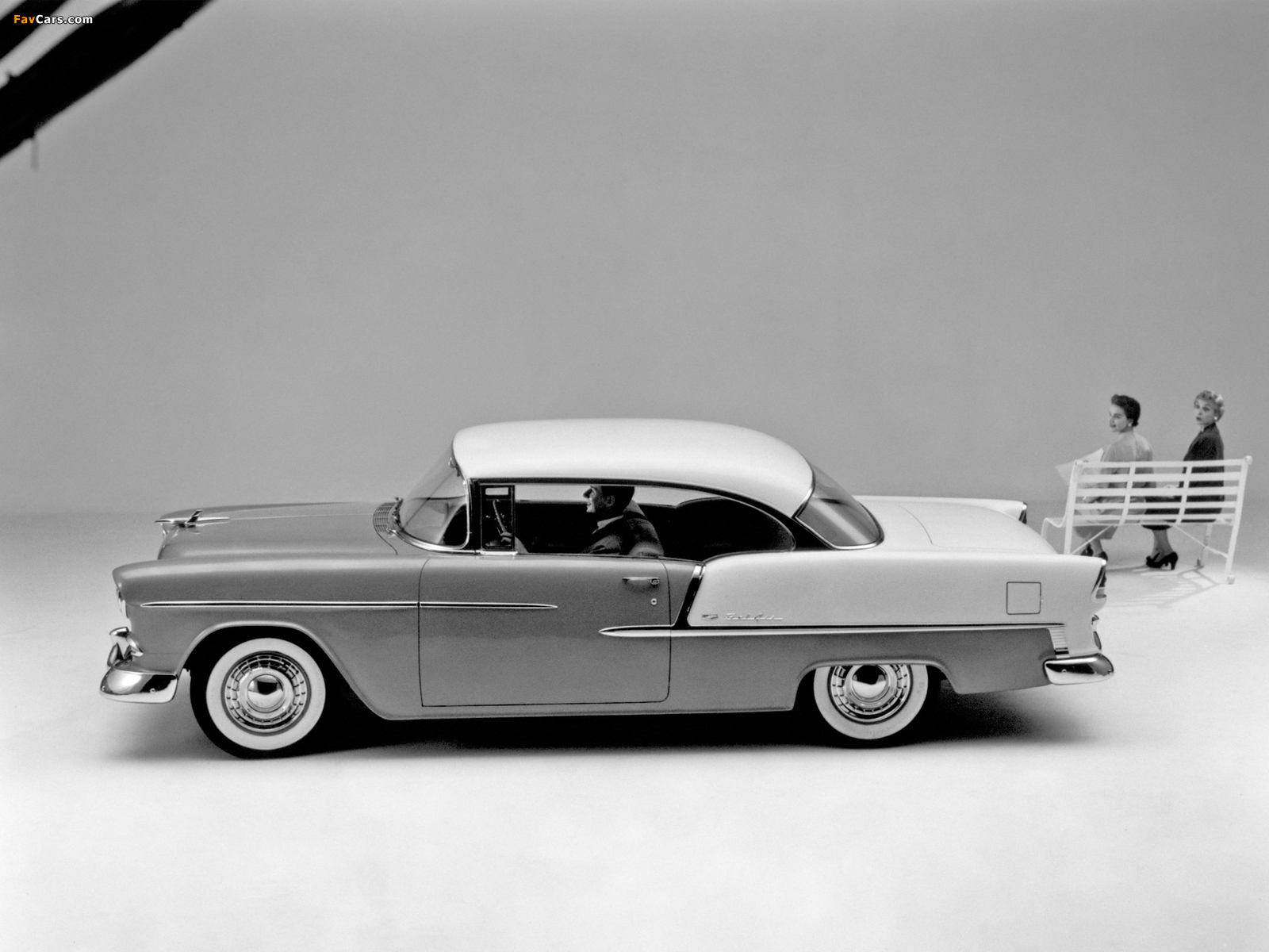 Chevrolet Bel Air Sport Coupe (2454-1037D) 1955 photos (1600 x 1200)