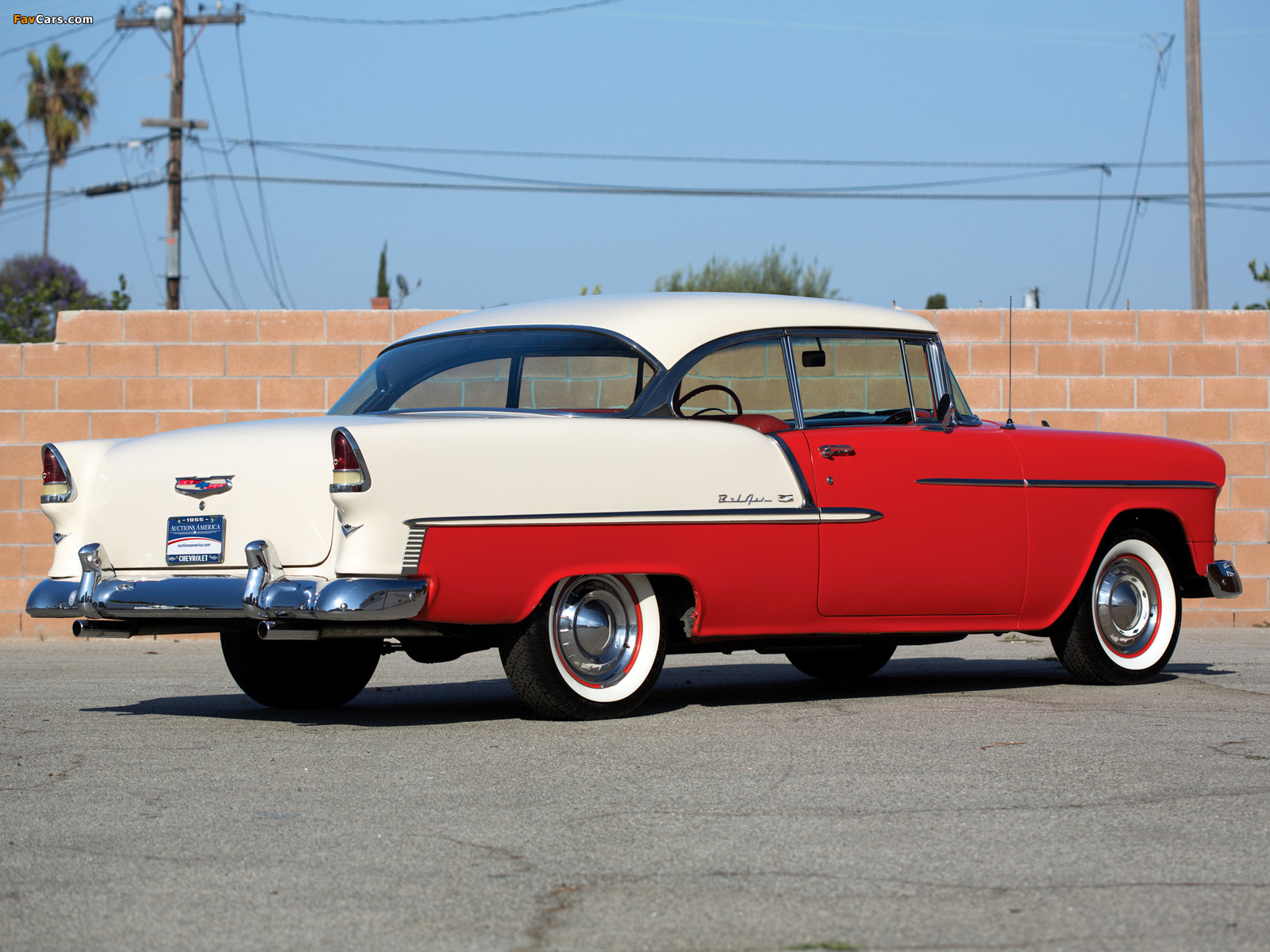 Chevrolet Bel Air Sport Coupe (2454-1037D) 1955 photos (1600 x 1200)