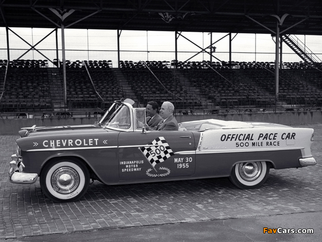 Chevrolet Bel Air Convertible Indy 500 Pace Car (2434-1067D) 1955 pictures (640 x 480)