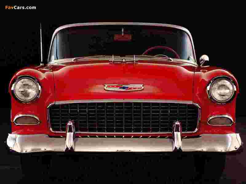 Chevrolet Bel Air Convertible (2434-1067D) 1955 wallpapers (800 x 600)