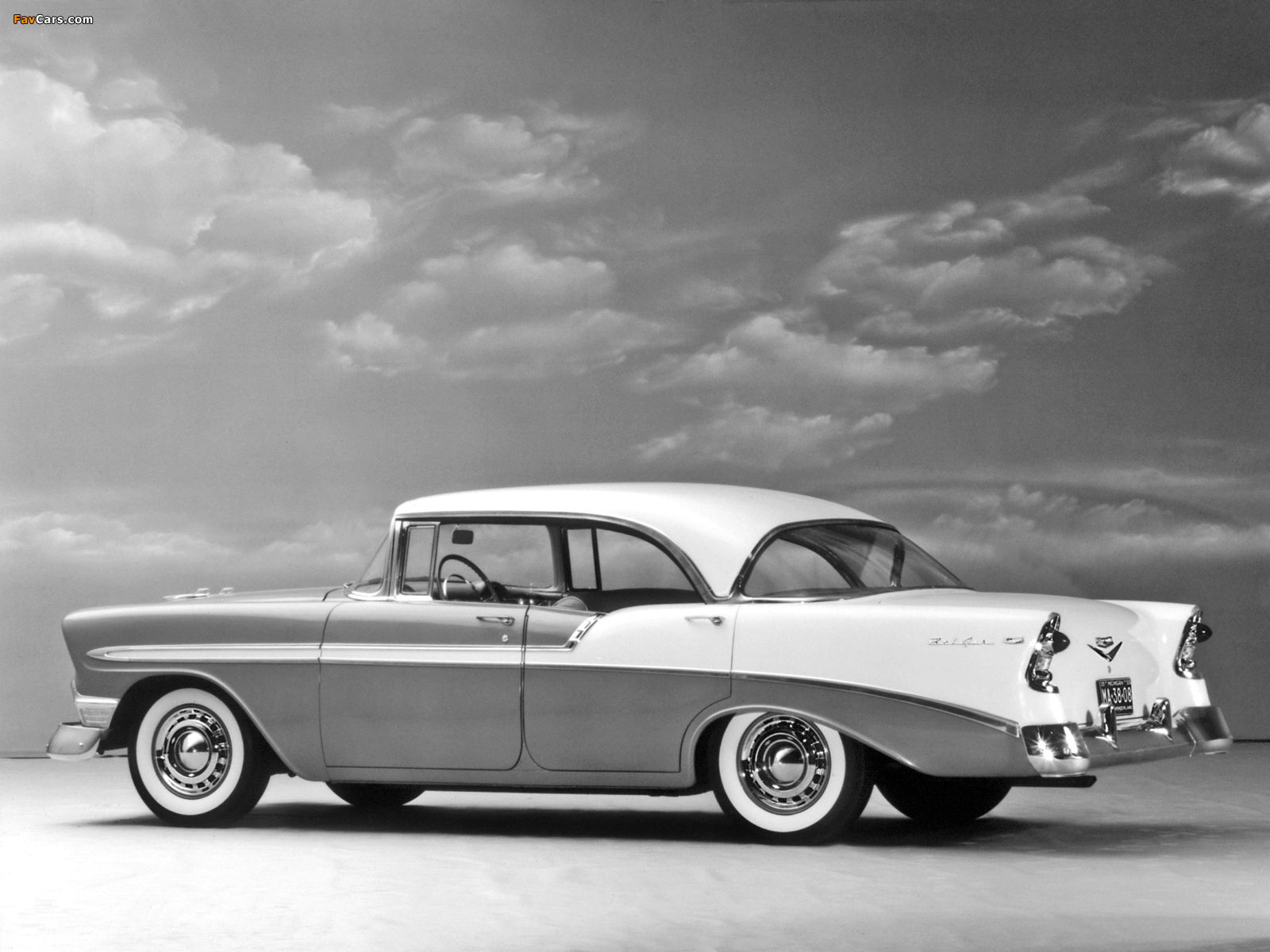 Chevrolet Bel Air Sport Sedan (2413-1039D) 1956 wallpapers (1600 x 1200)
