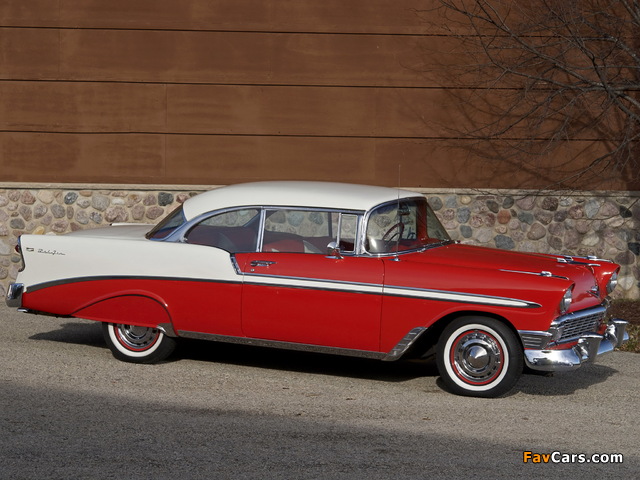 Chevrolet Bel Air Sport Coupe (2454-1037D) 1956 wallpapers (640 x 480)