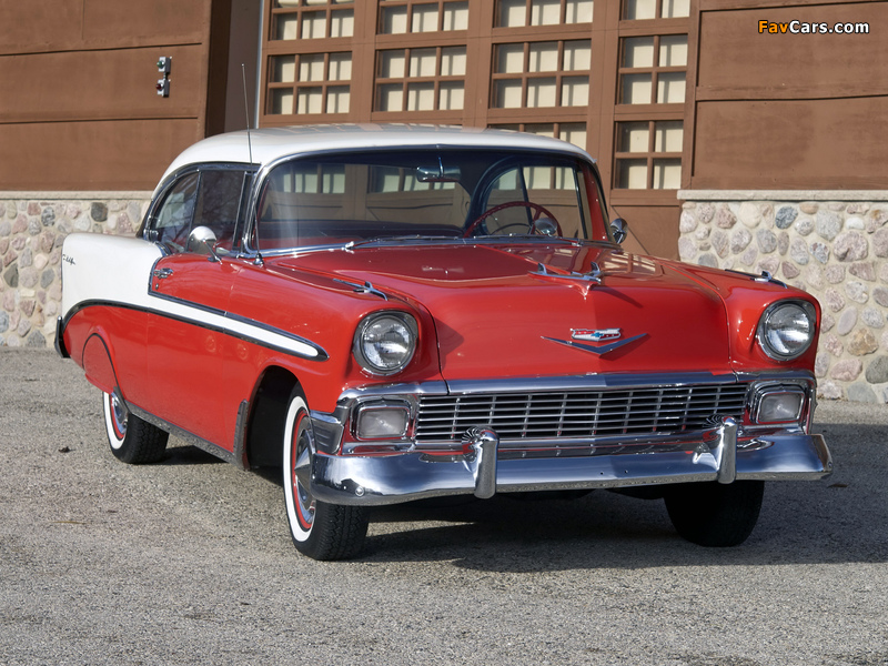Chevrolet Bel Air Sport Coupe (2454-1037D) 1956 wallpapers (800 x 600)