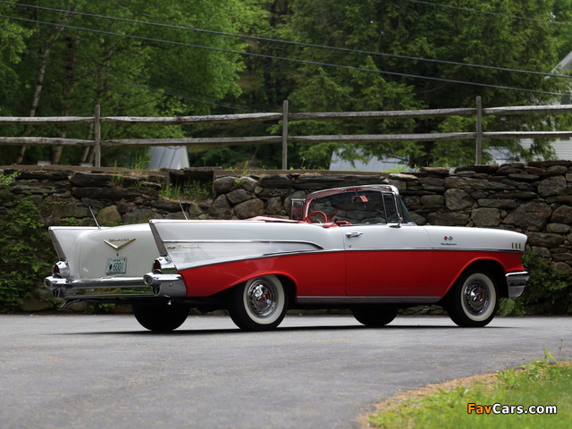 Chevrolet Bel Air Convertible Fuel Injection (2434-1067D) 1957 images (640 x 480)
