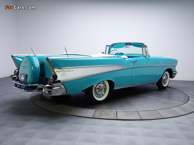 Chevrolet Bel Air Convertible Fuel Injection (2434-1067D) 1957 images (640 x 480)
