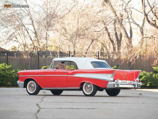 Chevrolet Bel Air Convertible (2434-1067D) 1957 photos (640 x 480)