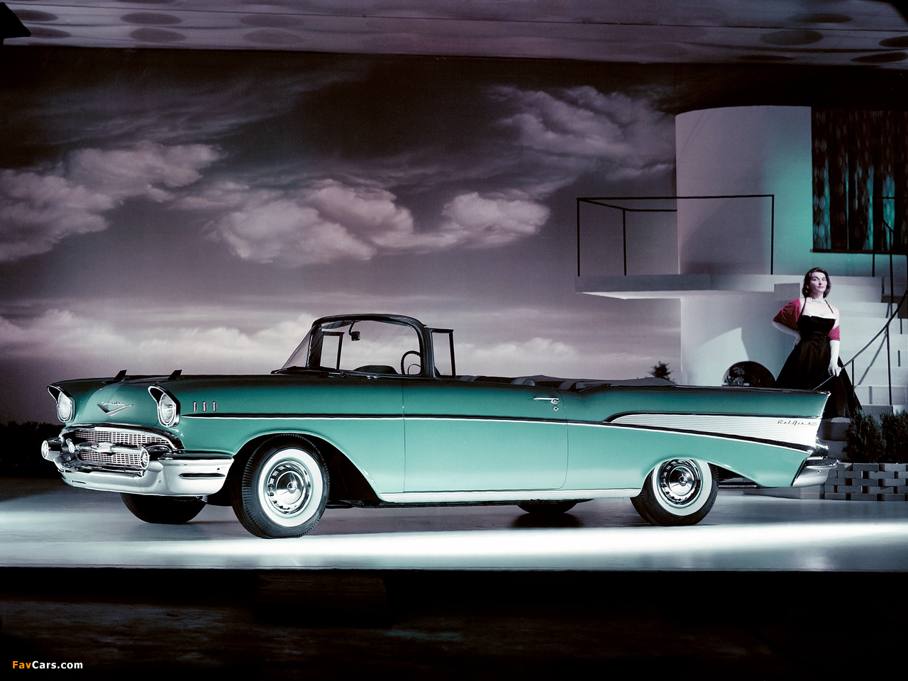 Chevrolet Bel Air Convertible (2434-1067D) 1957 photos (1280 x 960)