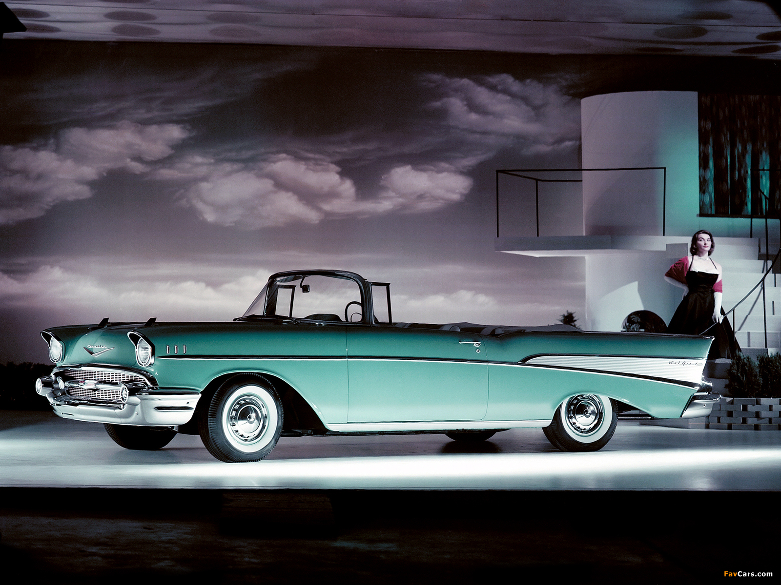 Chevrolet Bel Air Convertible (2434-1067D) 1957 photos (1600 x 1200)