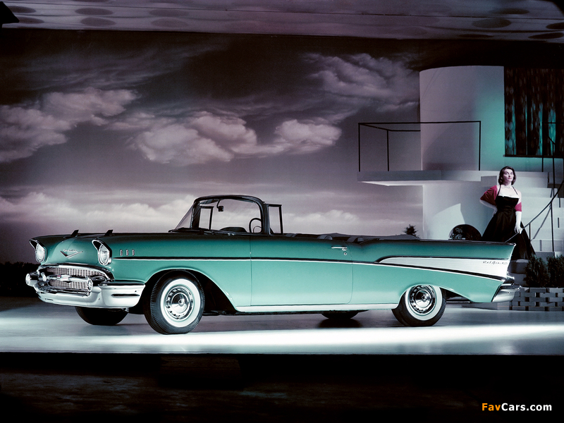 Chevrolet Bel Air Convertible (2434-1067D) 1957 photos (800 x 600)