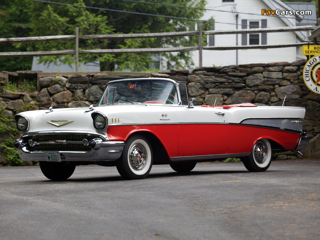 Chevrolet Bel Air Convertible Fuel Injection (2434-1067D) 1957 pictures (640 x 480)