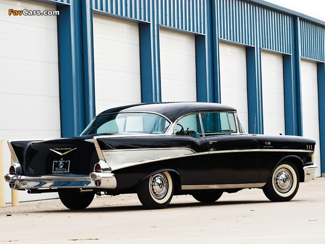 Chevrolet Bel Air Fuel Injection Sport Coupe (2454-1037D) 1957 pictures (640 x 480)