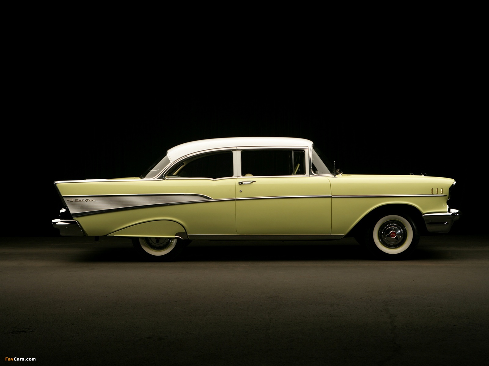 Chevrolet Bel Air 2-door Sedan (2402-1011D) 1957 pictures (1600 x 1200)