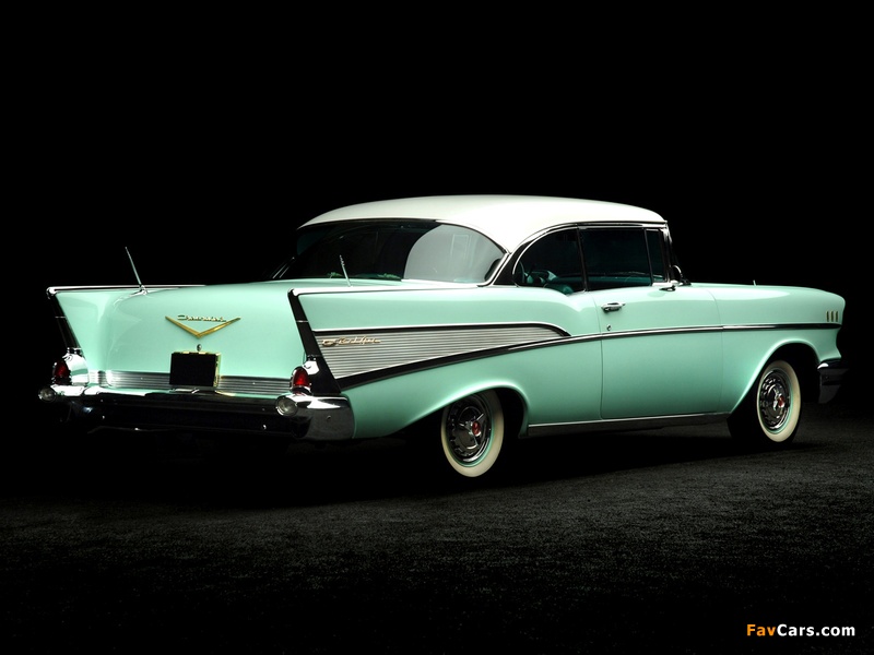 Chevrolet Bel Air Sport Coupe (2454-1037D) 1957 wallpapers (800 x 600)