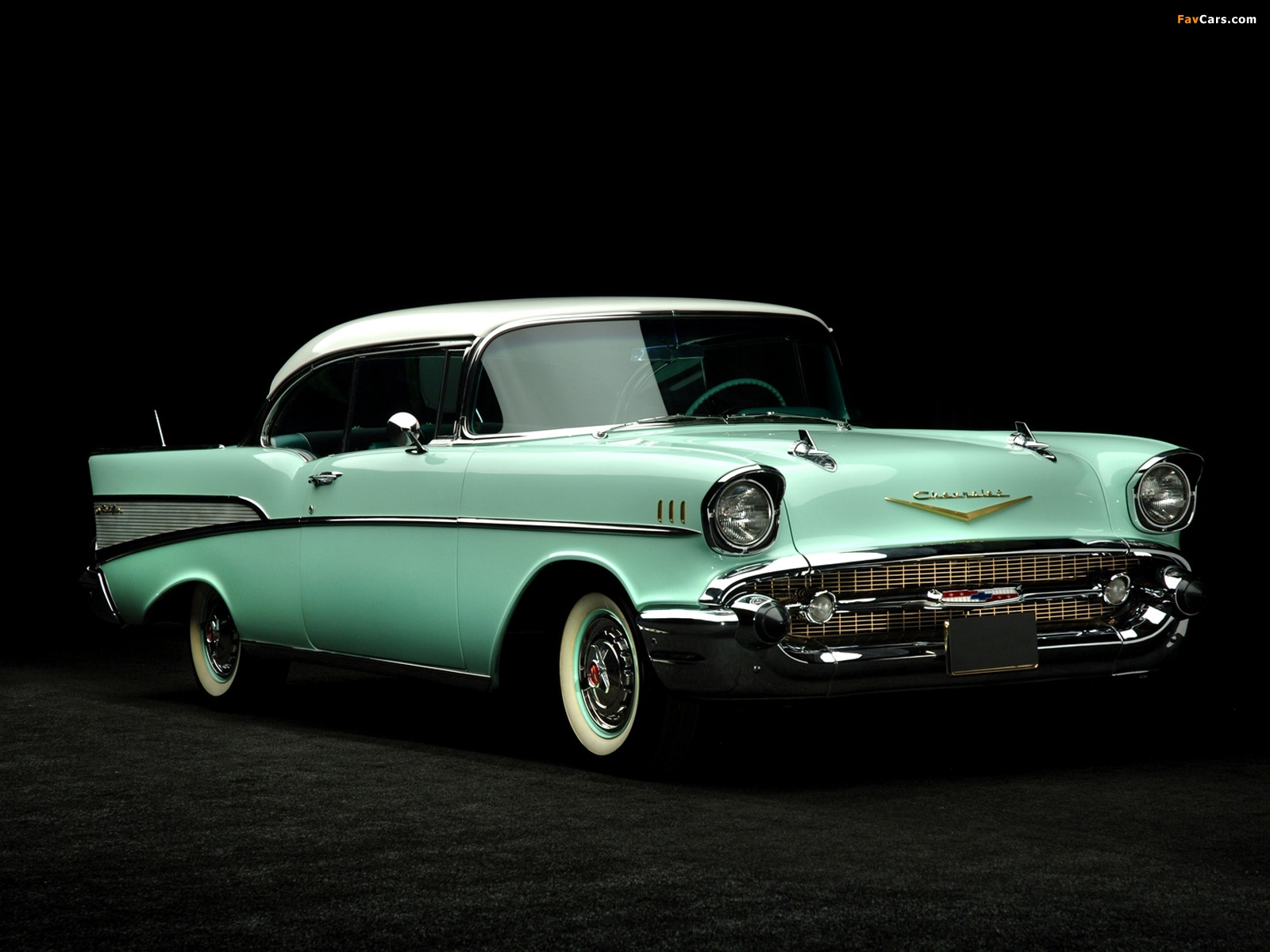 Chevrolet Bel Air Sport Coupe (2454-1037D) 1957 wallpapers (1600 x 1200)