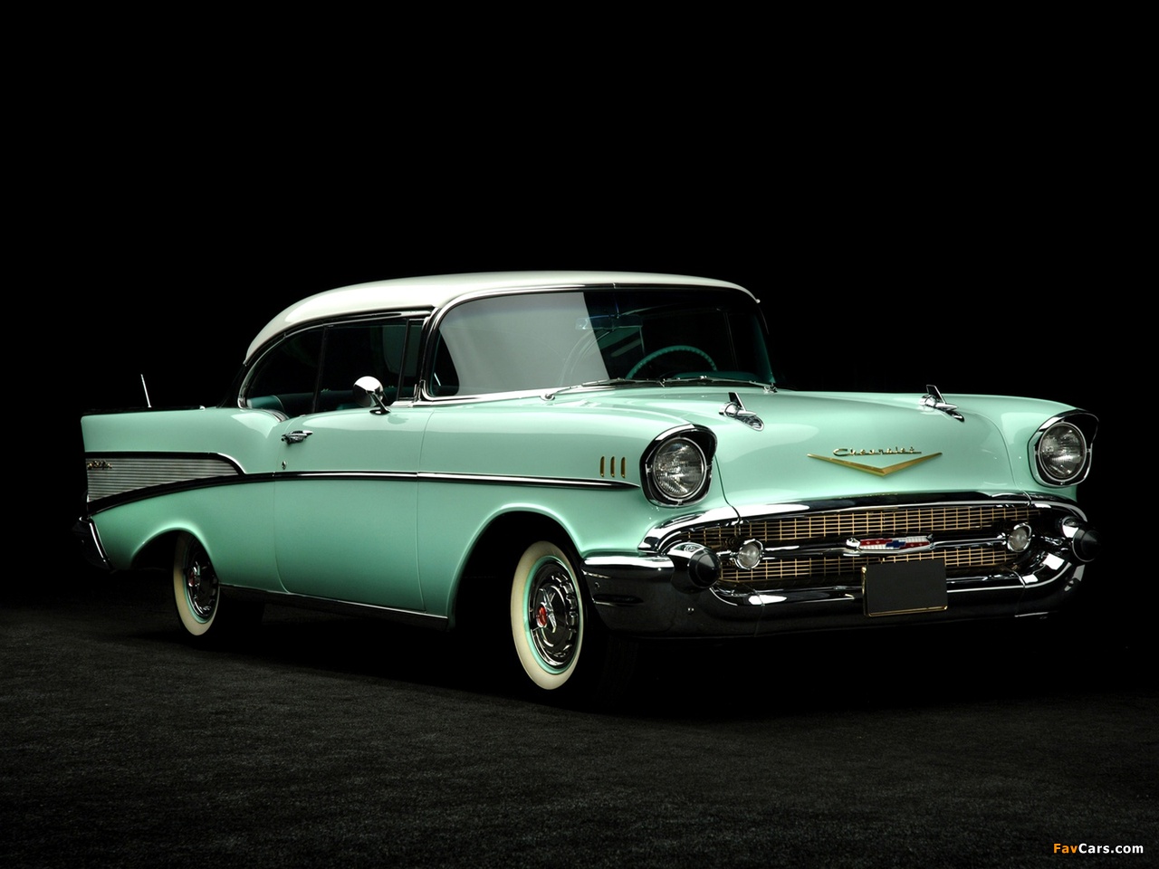 Chevrolet Bel Air Sport Coupe (2454-1037D) 1957 wallpapers (1280 x 960)