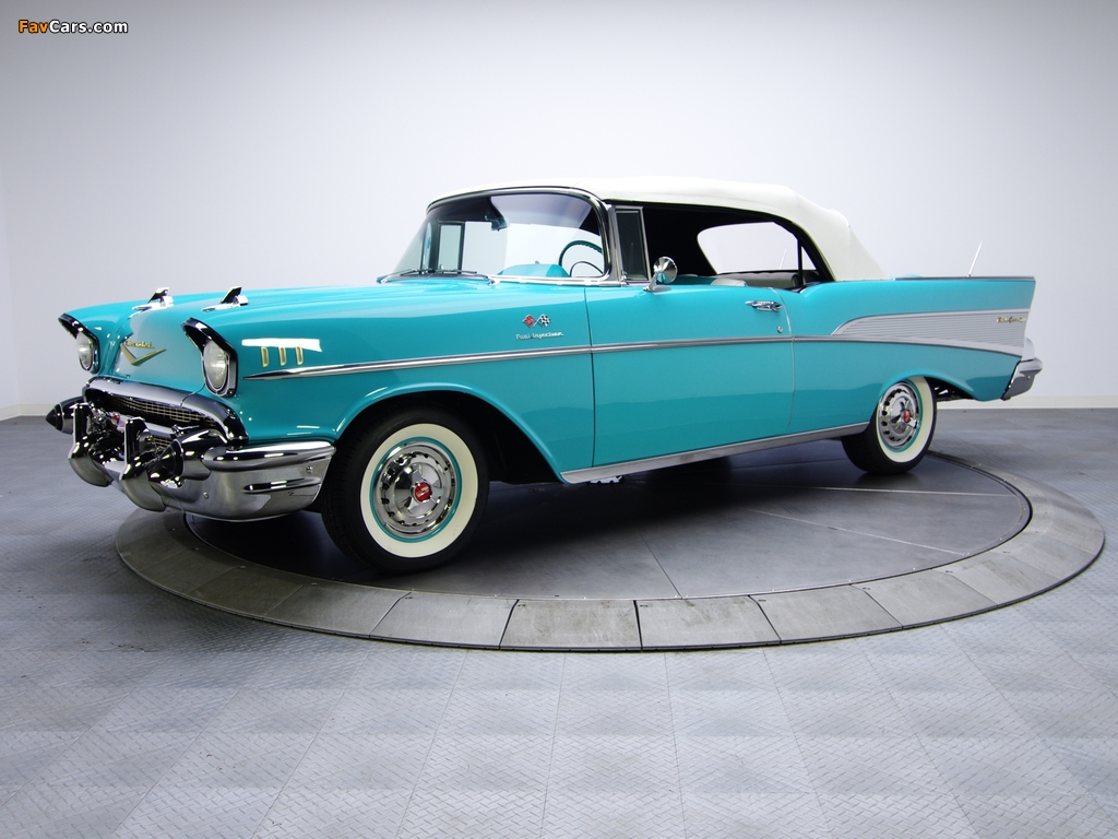 Chevrolet Bel Air Convertible Fuel Injection (2434-1067D) 1957 wallpapers (1024 x 768)