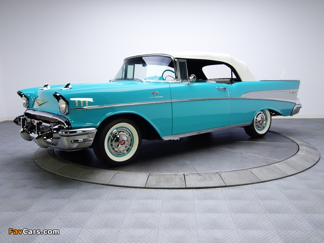 Chevrolet Bel Air Convertible Fuel Injection (2434-1067D) 1957 wallpapers (640 x 480)