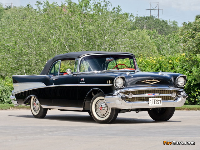 Chevrolet Bel Air Convertible Fuel Injection (2434-1067D) 1957 wallpapers (640 x 480)