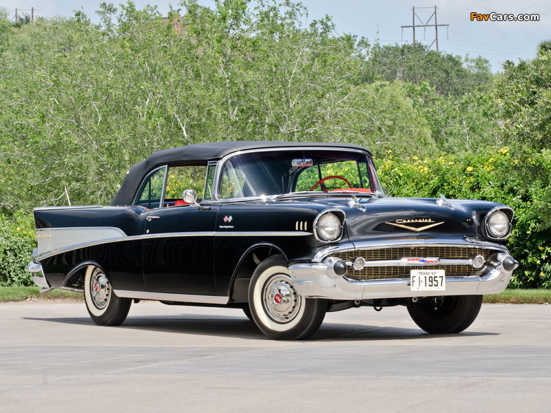 Chevrolet Bel Air Convertible Fuel Injection (2434-1067D) 1957 wallpapers (800 x 600)