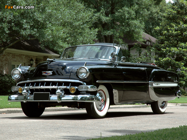 Chevrolet Bel Air Convertible (2434-1067D) 1954 photos (640 x 480)