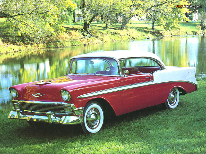 Chevrolet Bel Air Sport Coupe (2454-1037D) 1956 pictures (800 x 600)