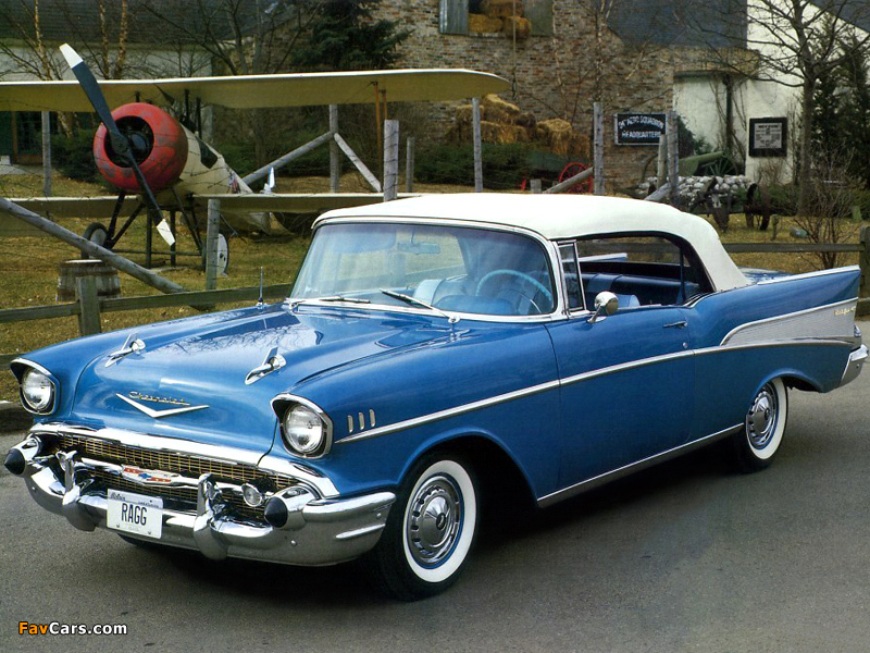 Chevrolet Bel Air Convertible (2400) 1957 photos (800 x 600)