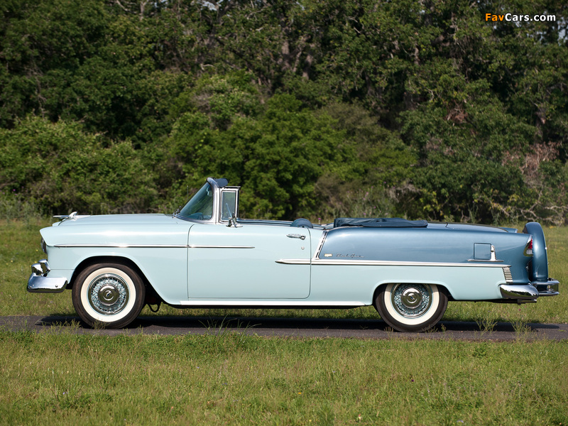 Images of Chevrolet Bel Air Convertible (2434-1067D) 1955 (800 x 600)