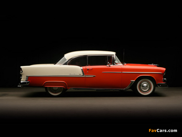 Images of Chevrolet Bel Air Sport Coupe (2454-1037D) 1955 (640 x 480)