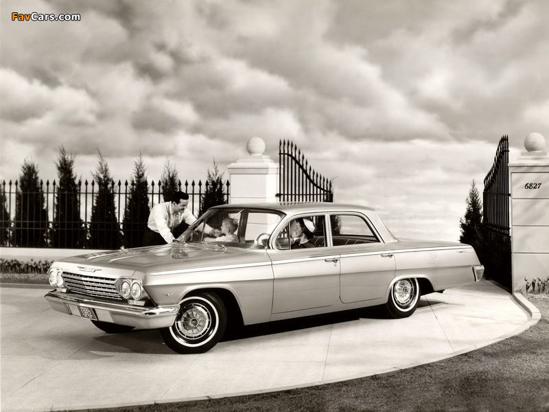 Photos of Chevrolet Bel Air 4-door Sedan (1619) 1962 (800 x 600)