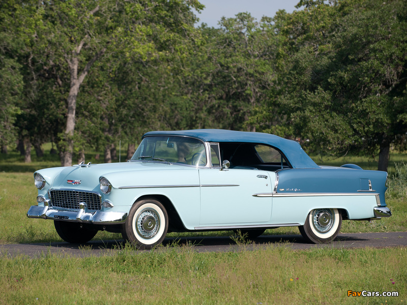 Pictures of Chevrolet Bel Air Convertible (2434-1067D) 1955 (800 x 600)