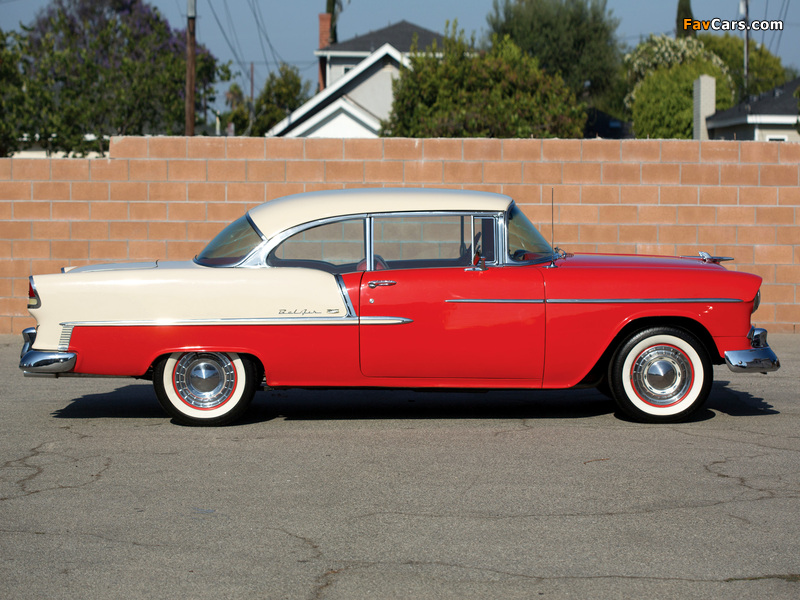 Pictures of Chevrolet Bel Air Sport Coupe (2454-1037D) 1955 (800 x 600)