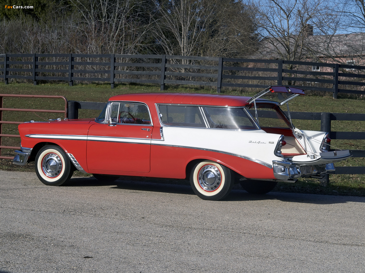 Pictures of Chevrolet Bel Air Nomad (2429-1064DF) 1956 (1280 x 960)