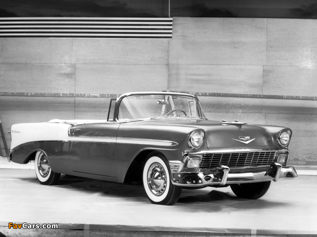 Pictures of Chevrolet Bel Air Convertible (2434-1067D) 1956 (640 x 480)