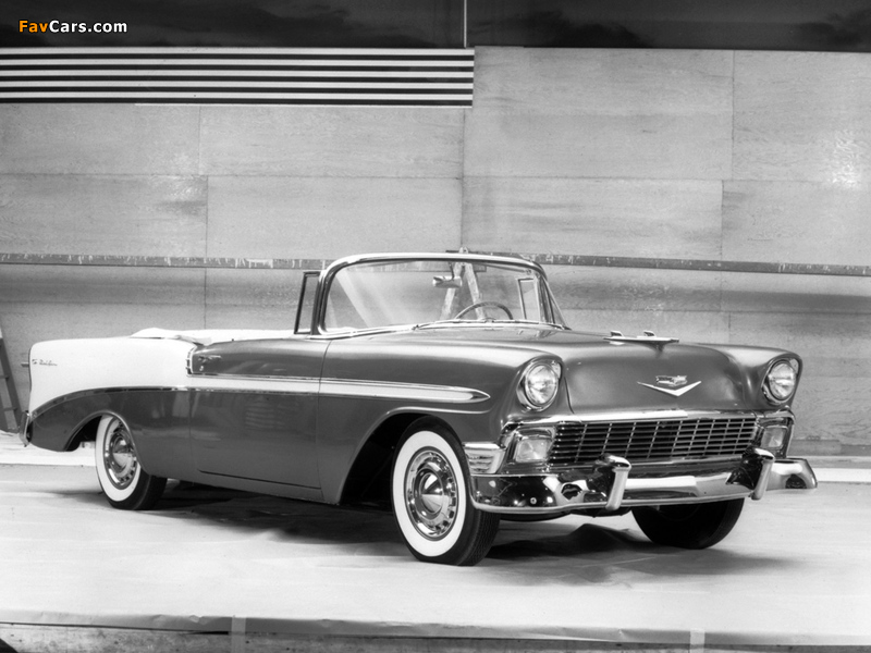 Pictures of Chevrolet Bel Air Convertible (2434-1067D) 1956 (800 x 600)