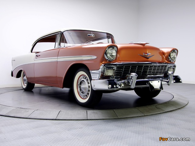 Pictures of Chevrolet Bel Air Sport Coupe (2454-1037D) 1956 (640 x 480)