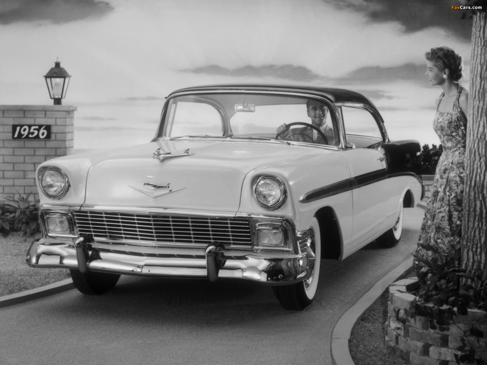 Pictures of Chevrolet Bel Air Sport Coupe (2454-1037D) 1956 (1600 x 1200)
