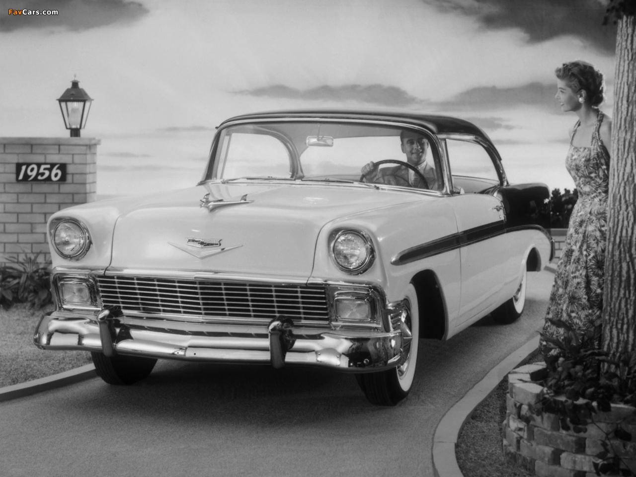 Pictures of Chevrolet Bel Air Sport Coupe (2454-1037D) 1956 (1280 x 960)