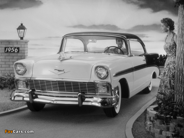 Pictures of Chevrolet Bel Air Sport Coupe (2454-1037D) 1956 (640 x 480)